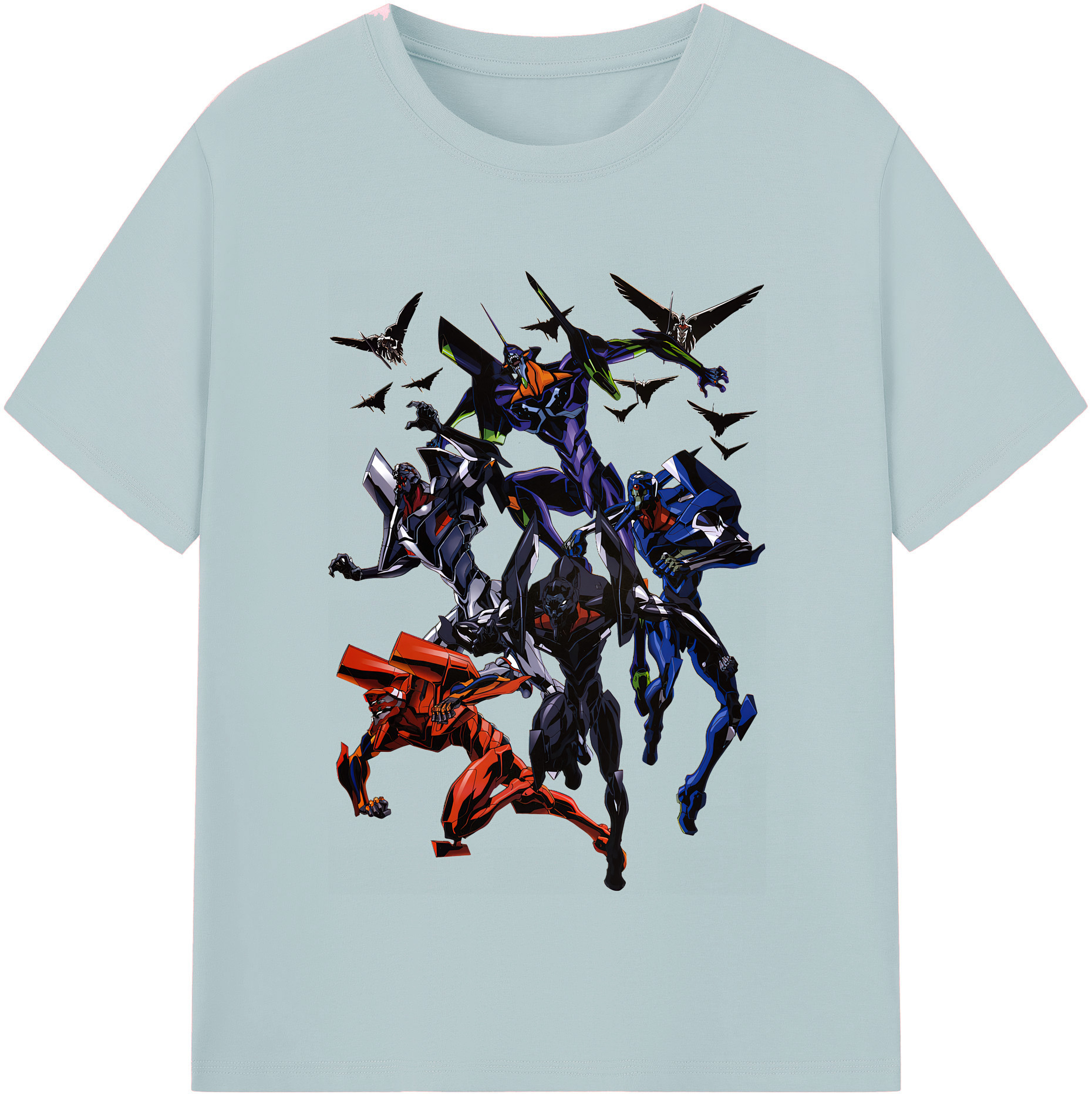 （画像用） EVA 新世紀エヴァンゲリオン 綿100％半袖Tシャツ（フロントプリント）